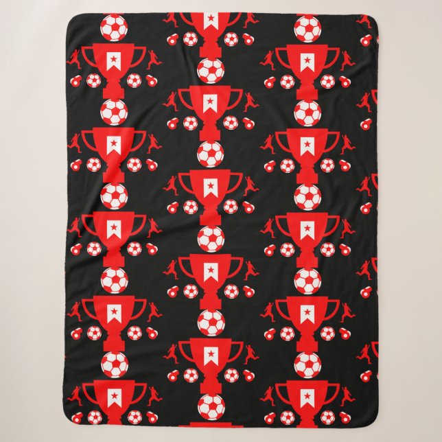 Fußball-Fan Sherpadecke (Vorderseite)