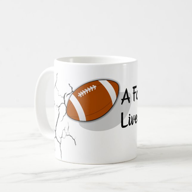 Fußball Fan Sport Team Mannhöhle Kaffeetasse (Vorderseite Links)