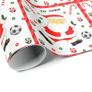 Fußball Feiertags-Geschenkverpackungspapier Geschenkpapier