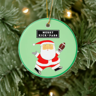 Fußball-Feiertags-Sammelobjekt Keramik Ornament