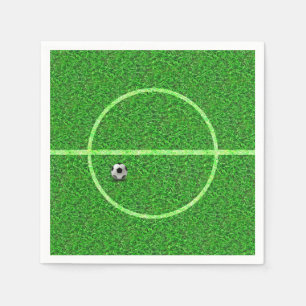 Fußball-Feld Ball - Papier Napkin Serviette