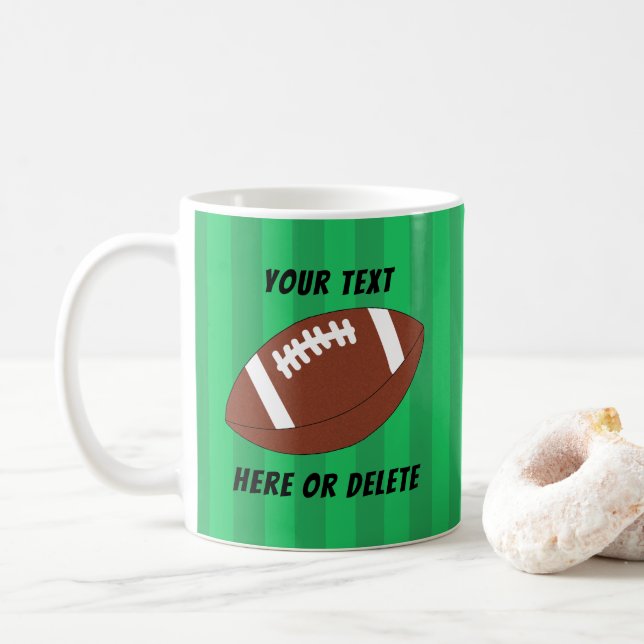 Fußball-Feld Sport Custom Kaffeetasse (Mit Donut)
