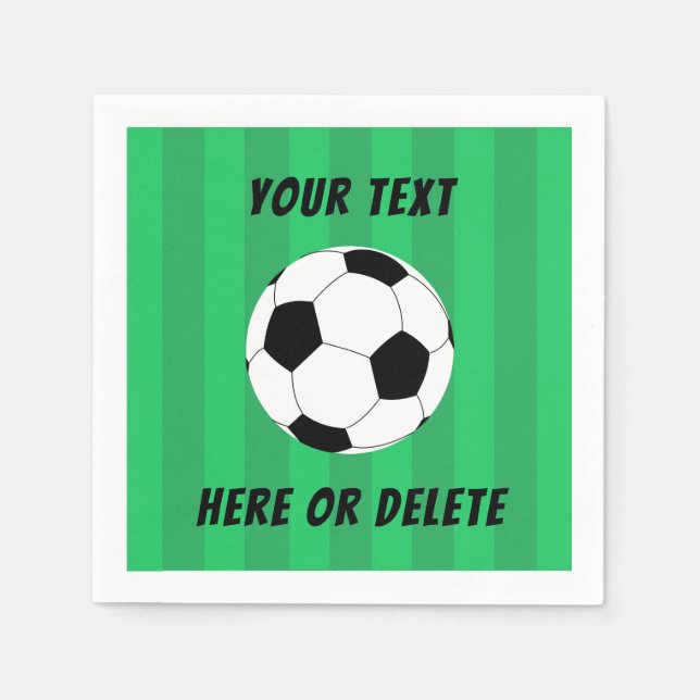 Fußball-Feld Sport Custom Serviette (Vorderseite)