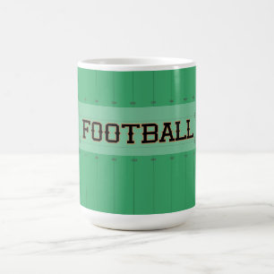 FUSSBALL-Feld-Turf-Marker Typografie Kaffeetasse