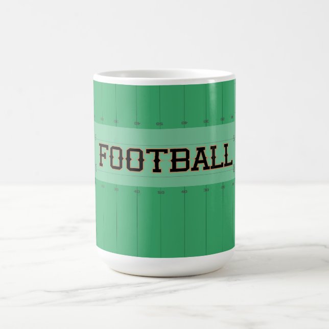 FUSSBALL-Feld-Turf-Marker Typografie Kaffeetasse (Mittel)