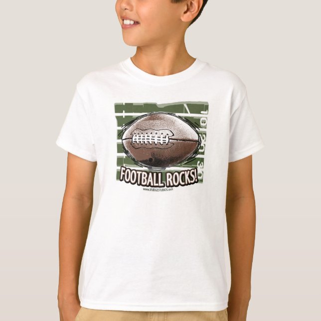 Fußball-Felsen! T - Shirt (Vorderseite)