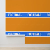 FUSSBALL Fett hellblaue, weiße Streifen auf orange