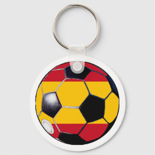 Fußball-Flagge - Spanien - MUSEUM - Geschenke Schlüsselanhänger