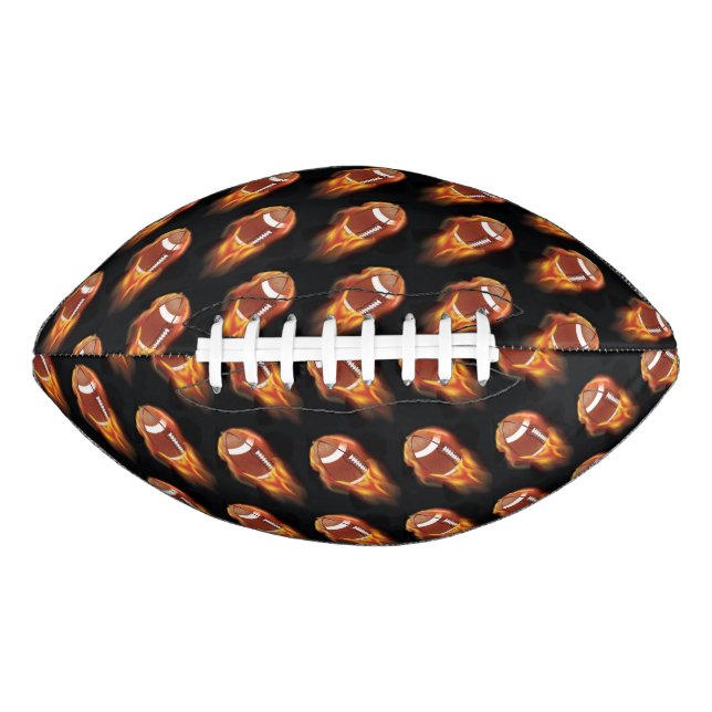Fußball flammend/schwarz football (Vorderseite)