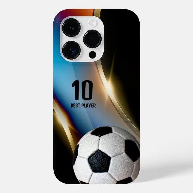 Fußball | Football Best Player No. Case-Mate iPhone 14 Pro Hülle (Rückseite)