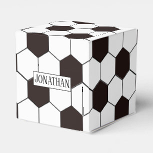 Fußball   Football pattern Anpassbar   Eigenname Geschenkschachtel