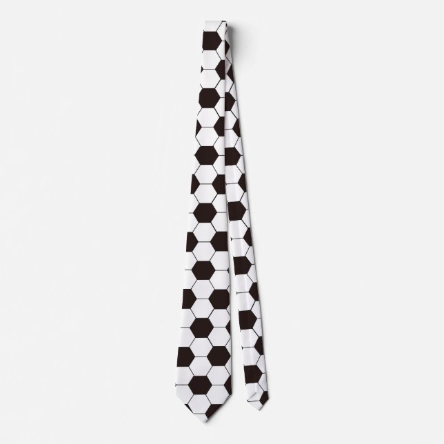 Fußball | Football pattern Anpassbar | Eigenname Krawatte (Vorderseite)