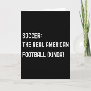 Fußball Footbyll Lustiger Amerikanischer Fan Spiel Karte