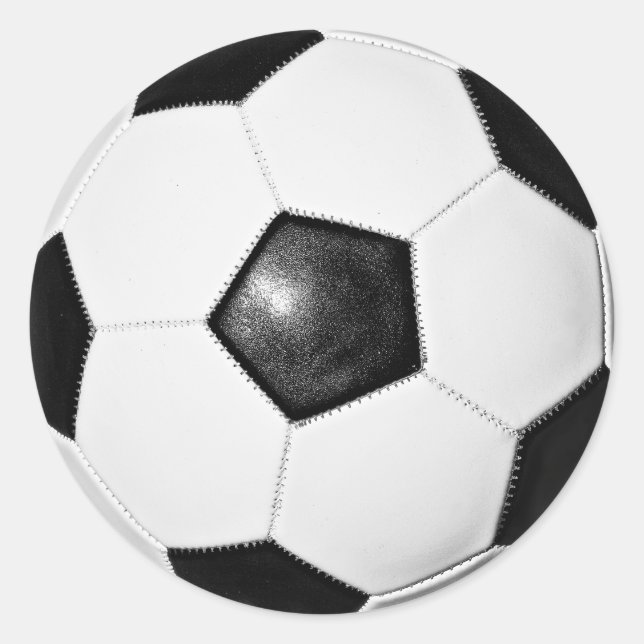 Fußball-Foto-Aufkleber Runder Aufkleber (Vorderseite)