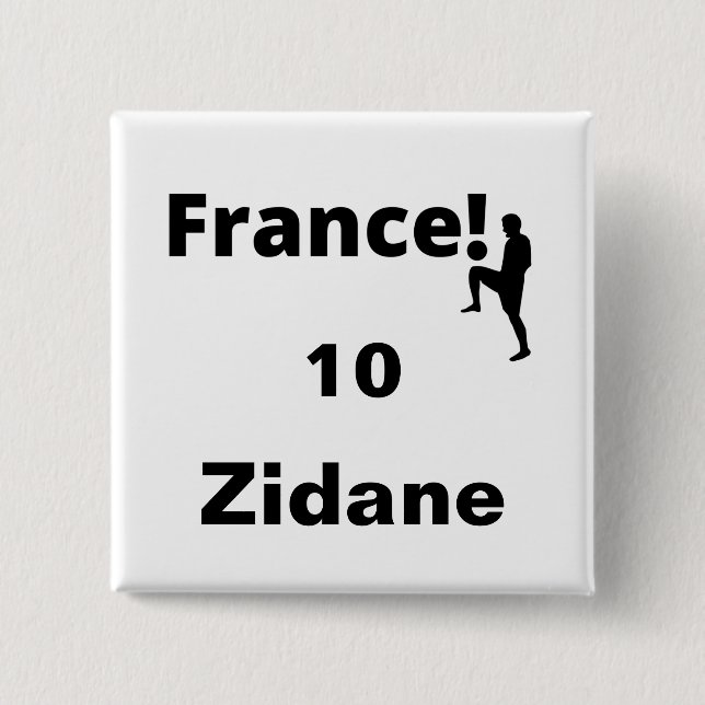 Fußball-Frankreich, anpassbar Button (Vorderseite)