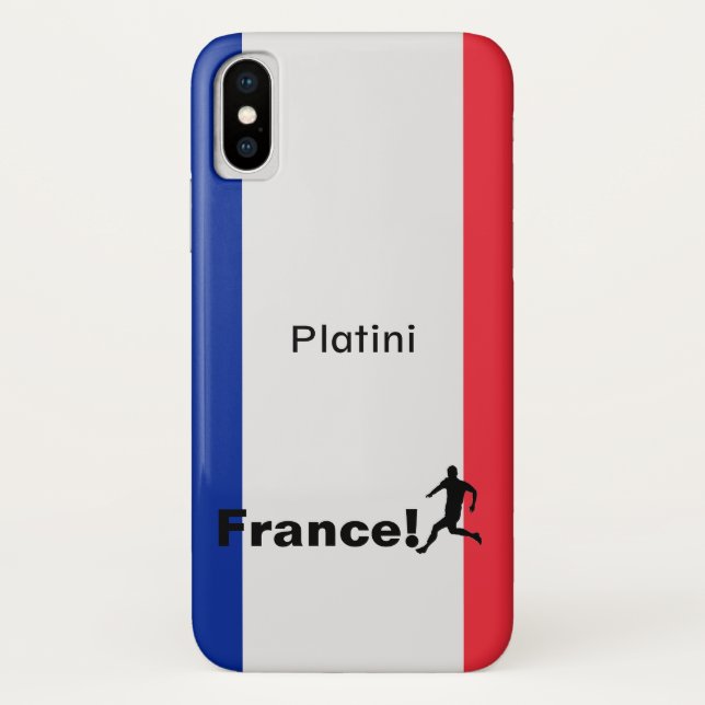 Fußball-Frankreich, anpassbar Case-Mate iPhone Hülle (Rückseite)