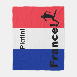 Fußball-Frankreich, anpassbar Fleecedecke