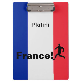 Fußball-Frankreich, anpassbar Klemmbrett
