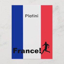 Fußball-Frankreich, anpassbar Postkarte