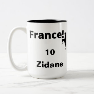 Fußball-Frankreich, anpassbar Zweifarbige Tasse