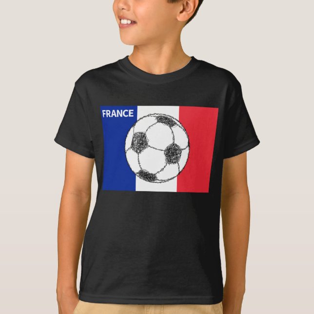 Fußball, Frankreich T-Shirt (Vorderseite)