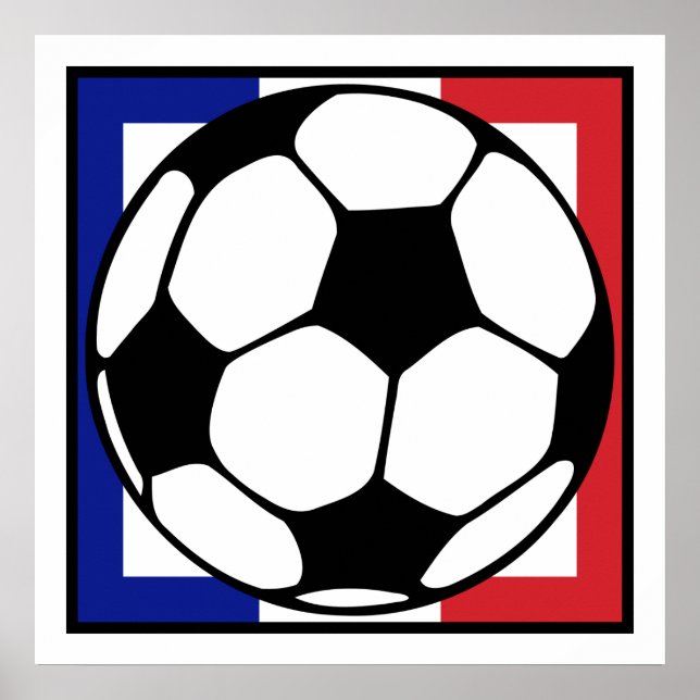 Fußball. französischer Platz. Poster (Vorne)