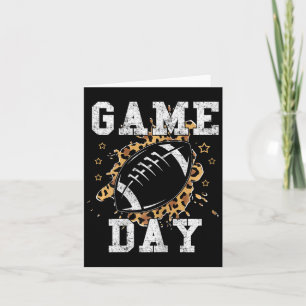 Fußball Frauen Leopard Print Football Fan Fußball  Karte