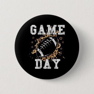 Fußball Frauen Leopardendruck Fußball Fan Fußball Button