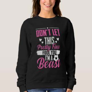 Fußball-Frauen und Mädchen Fußball-Spieler Sweatshirt