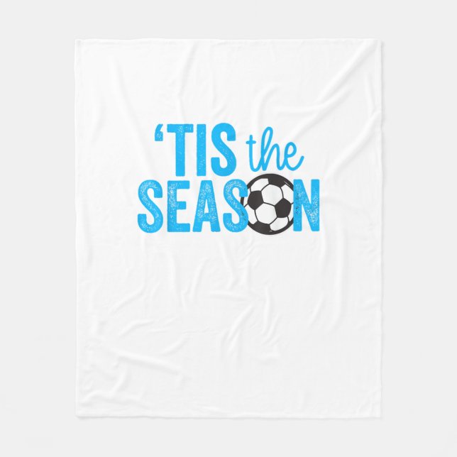 Fußball für junge Mädchen - die Saison Fleecedecke (Vorderseite)