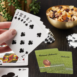 Fußball für Kickoff Personalisieren mit Namen Spielkarten