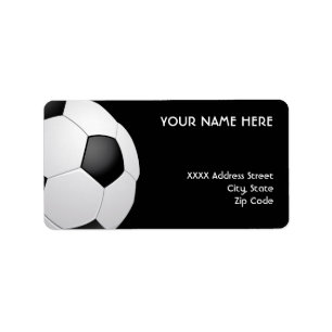 Fußball-Fußball-Adressetiketten Adressaufkleber