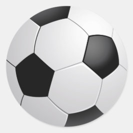 Fußball-Fußball-Aufkleber Runder Aufkleber
