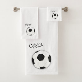 Fußball-Fußball-Ball-Sport Badhandtuch Set