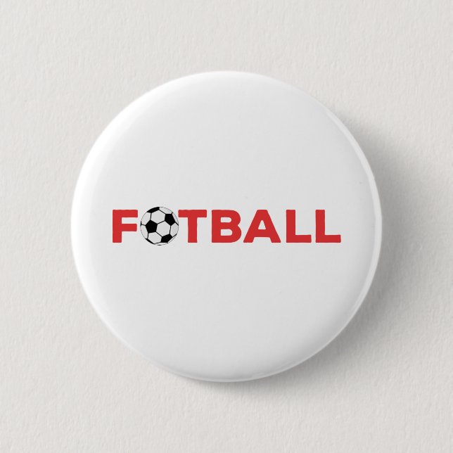 Fußball-Fußball Button (Vorderseite)