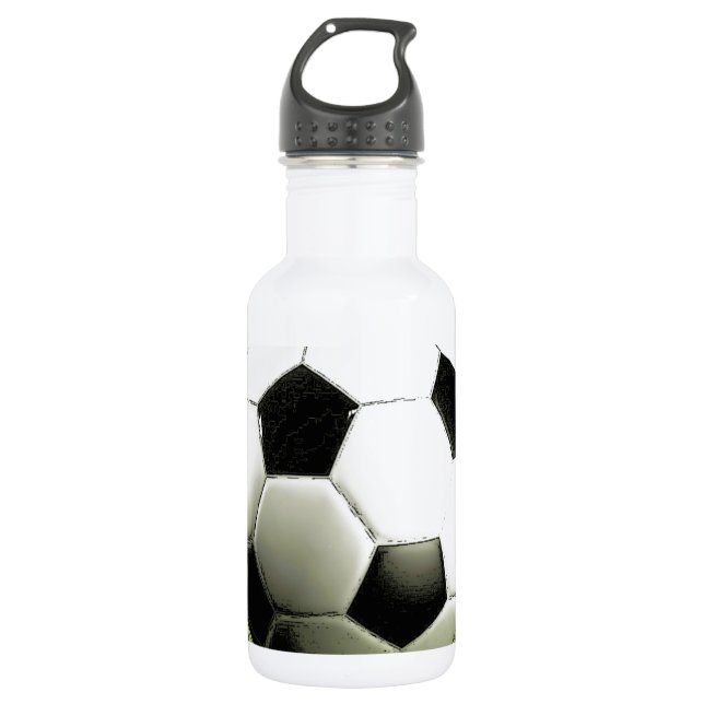 Fußball - Fußball Edelstahlflasche (Vorderseite)