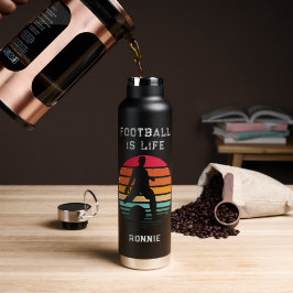 Fußball Fußball Eigener Text & Name Boys Wasserbot Trinkflasche
