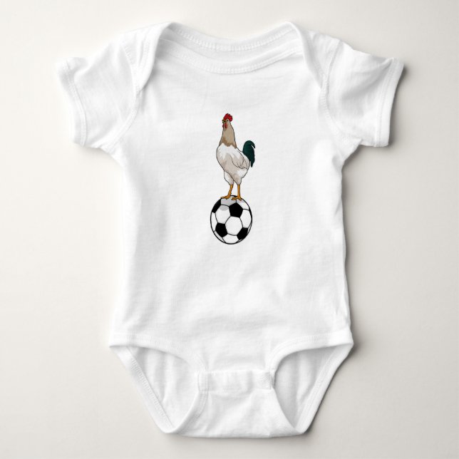 Fußball-Fußball-Fußball Baby Strampler (Vorderseite)