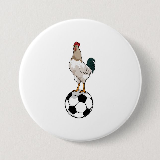 Fußball-Fußball-Fußball Button (Vorderseite)
