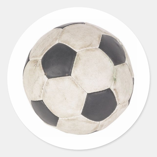 Fußball Fußball Fußball Fußball Fußball Fußball Fu Runder Aufkleber (Vorderseite)