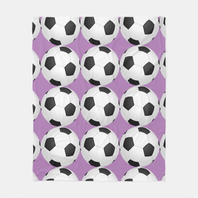 Fußball-Fußball-Fußball-Girl's Fleece Blanket (Vorderseite)