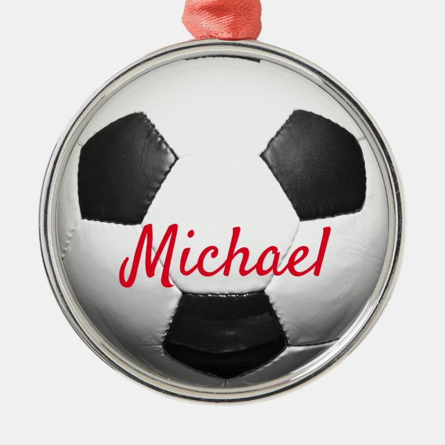 Fußball - Fußball - Fußball in Südamerika Ornament Aus Metall (Vorne)