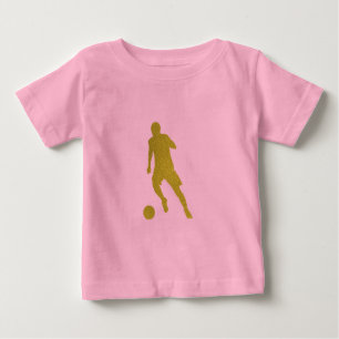 Fußball-Fußball-Fußball-Shooter Cooler Blick auf Baby T-shirt