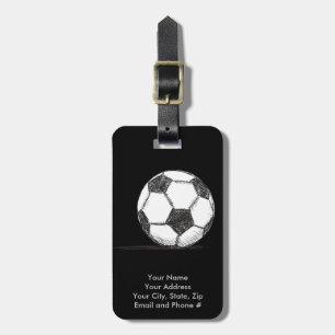 Fußball, Fußball, Fussball, Team Sport Gepäckanhänger