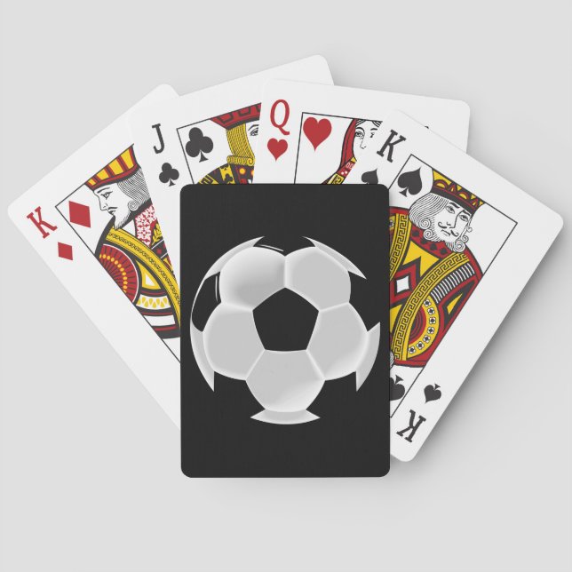 Fußball-Fußball Futbol Ball Spielkarten (Rückseite)