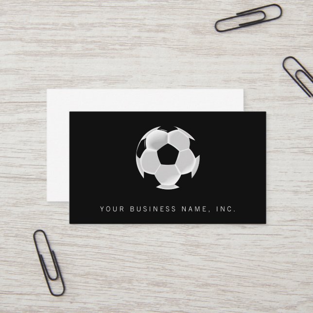 Fußball-Fußball Futbol Ball Visitenkarte (Vorderseite/Rückseite Beispiel)