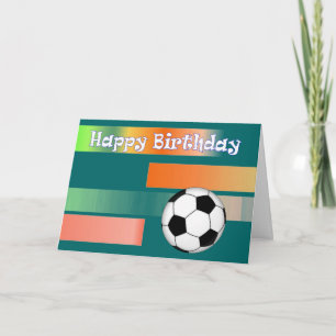 Fußball-Fußball Geburtstag Karte