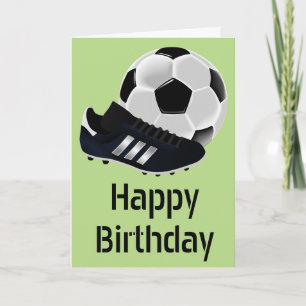 Fußball / Fußball Geburtstag Thema Fußball Ball Karte