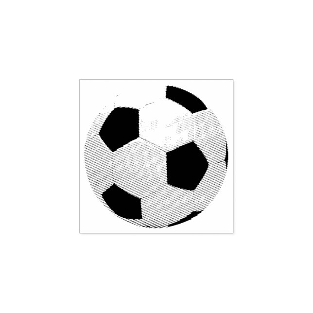 Fußball-Fußball Gummistempel (Prägung)