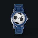 Fußball-Fußball-Illustration Armbanduhr<br><div class="desc">Fußball oder Fußball-Illustration. Ein perfektes Geschenk für Sportler. Gut für die Fußballsaison. Diese Abbildung wird von Clker-Free-Vector-Images unter der Creative Commons Lizenz CCO unter www bereitgestellt. Pixabay.com</div>